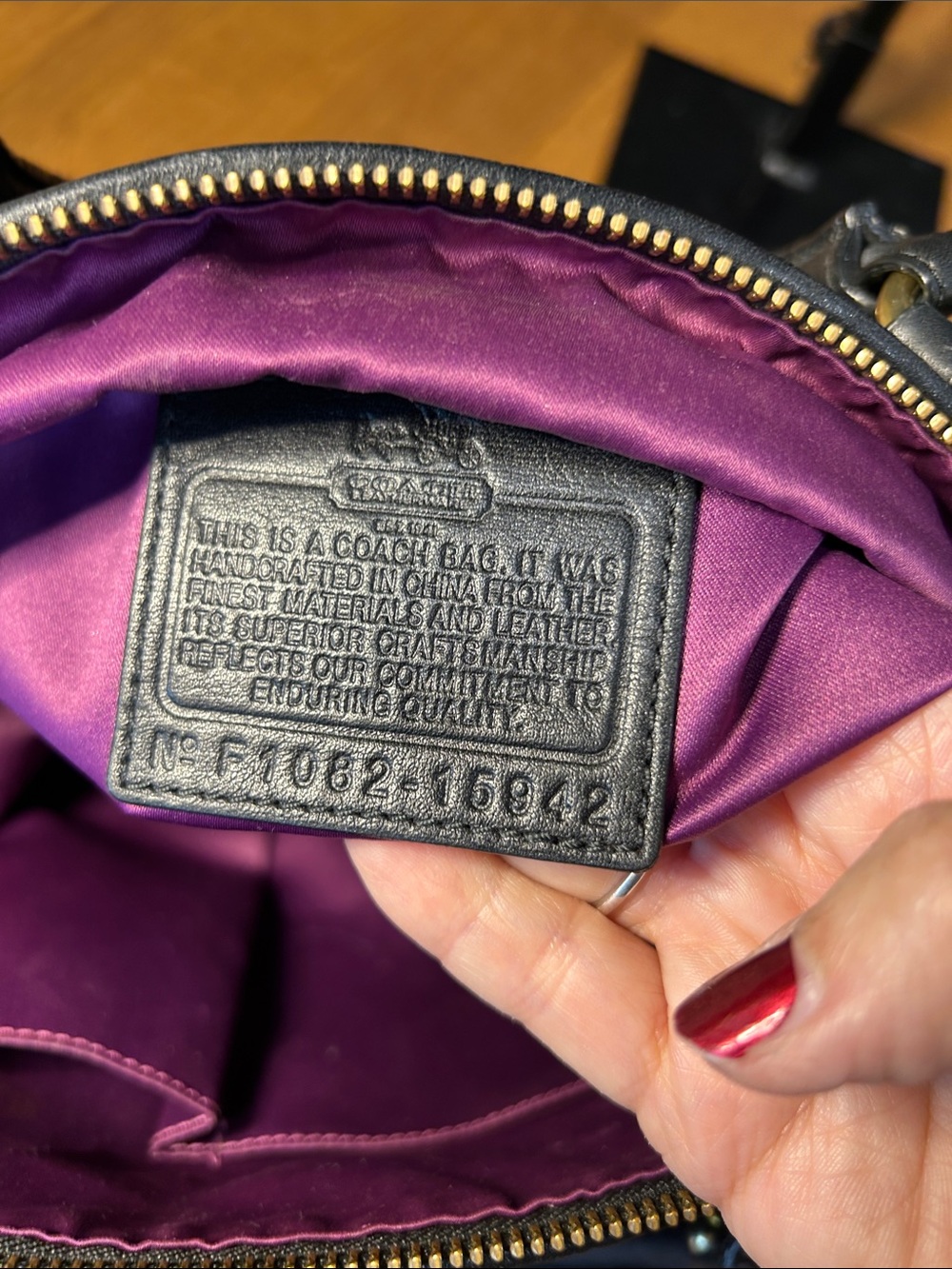 2010 Coach Madison Sophia Black Ruched Leather Satchel with Gold Hardware - Picture 7 of 14